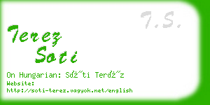 terez soti business card